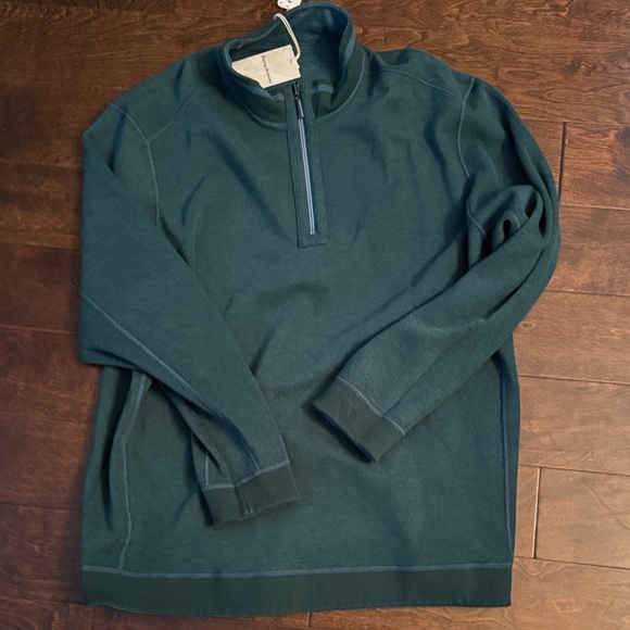 Tommy Bahama Teal Zip-Up Sweater - Picture 5 of 9